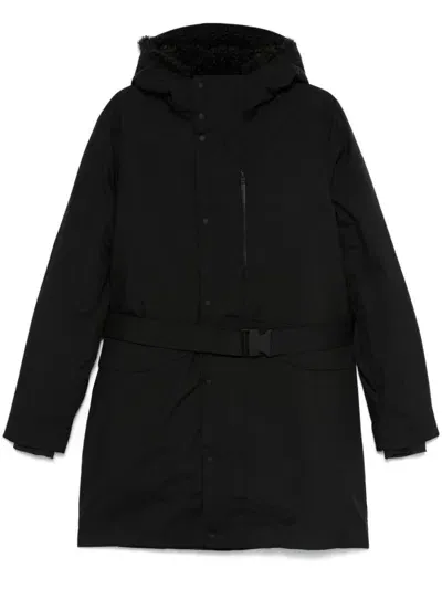 Save The Duck Yves Belted Padded Coat In Black