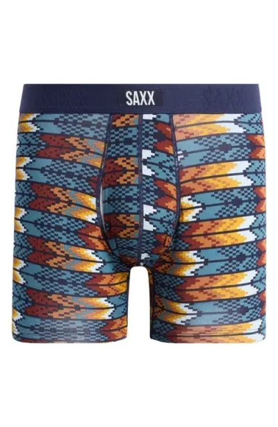 Saxx Vibe Xtra Super Soft Boxer Briefs In Arrowhead-storm Blue