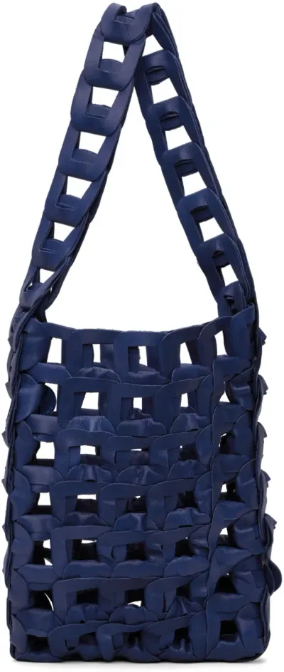 Sc103 Blue Medium Links Tote In Sea