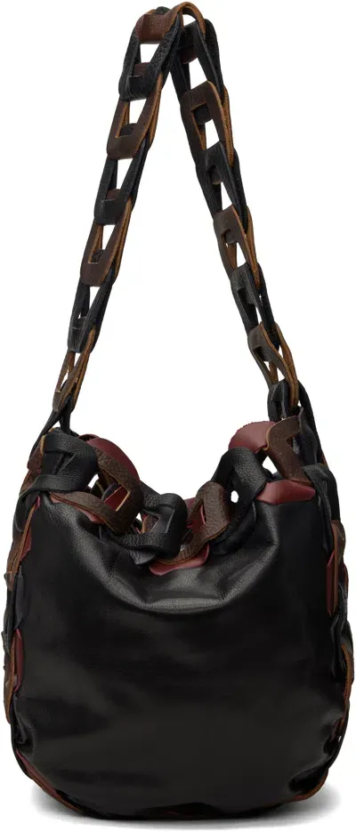 Sc103 Ssense Exclusive Burgundy & Black Drum Tote In Cinema