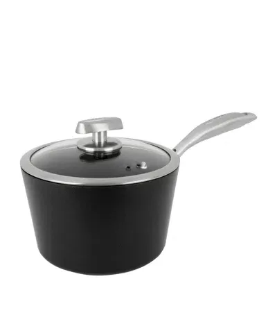 Scanpan Pro Iq Saucepan With Lid In Black