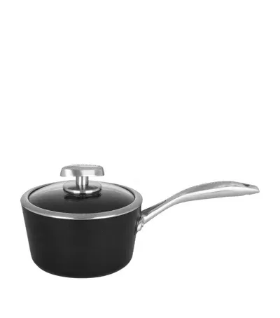 Scanpan Pro Iq Saucepan With Lid In Black