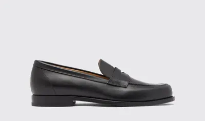 Scarosso Austin Black - Man Loafers Black In Black - Calf