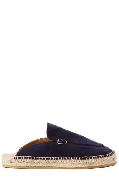 Scarosso Espadrilles Belen Blue Suede Suede Leather In Blue - Suede