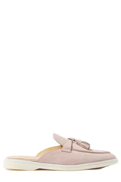 Scarosso Loafers Lucrezia Rosa Scamosciata Suede Leather In Pink - Suede