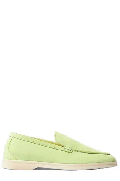 Scarosso Ludovica Suede Loafers In Green