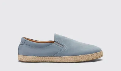 Scarosso Miguel Light Blue Nubuck - Man Espadrilles Light Blue In Light Blue - Nubuck