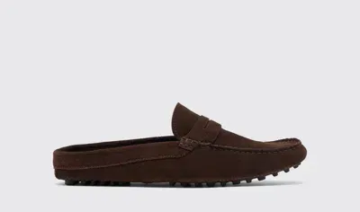 Scarosso Omar Brown Suede - Man Driving Shoes Brown In Brown - Suede