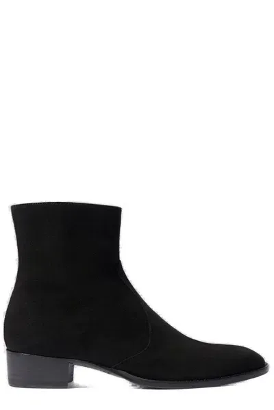 Scarosso Warren Suede Chelsea Boots In Black