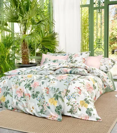 Schlossberg Floral Artemis-noblesse Oxford Pillowcase In Green