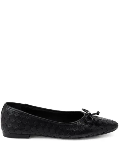 Schutz Arissa 10mm Leather Ballerina Shoes In Black