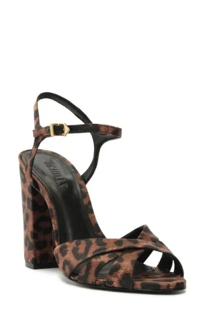 Schutz Keefa Ankle Strap Sandal In Black-natural