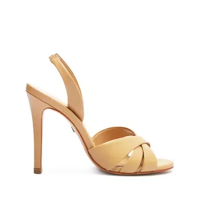 Schutz Keefa Sling Leather Sandal In Brown