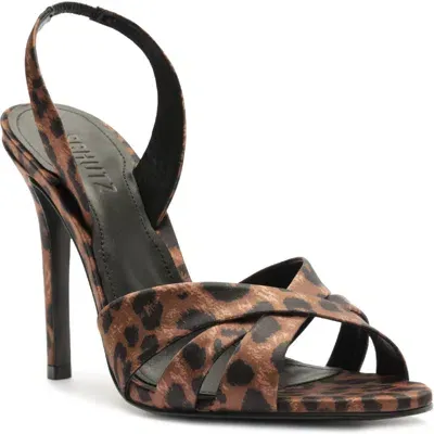 Schutz Keefa Slingback Sandal In Black/natural