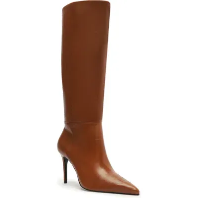 Schutz Mikki Up Knee High Boot In Brown