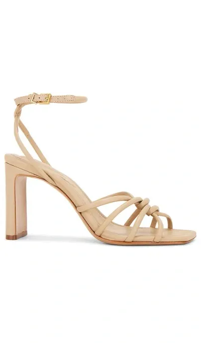 Schutz Rachel High Block Sandal In Light Nude