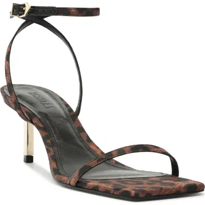 Schutz Sam Square Toe Ankle Strap Sandal In Black