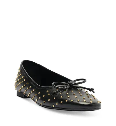 Schutz Women's Arissa Studded Ballet Flats In Black Stud