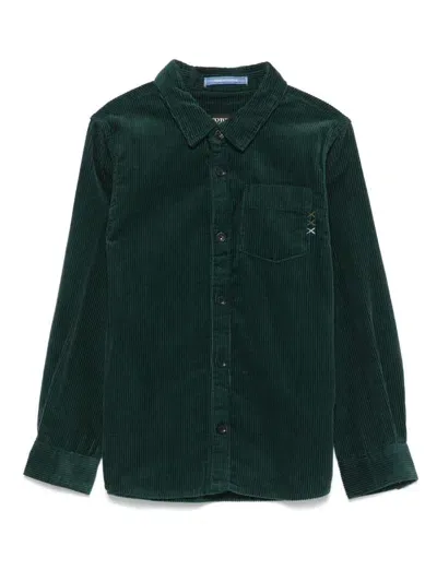 Scotch & Soda Kids' Corduroy Shirt In Green