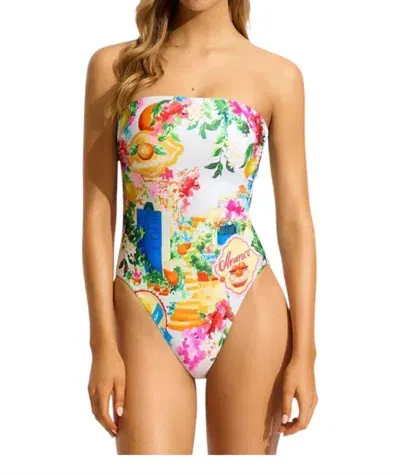 Seafolly Scoop-neck One-piece Swimsuit In Multi