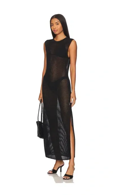 Seafolly Maxi Knit Dress In Black