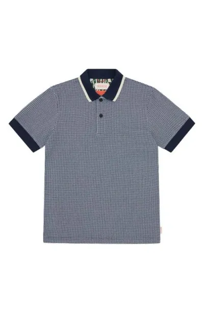 Sealskinz Ingworth Moon Print Polo In Blue