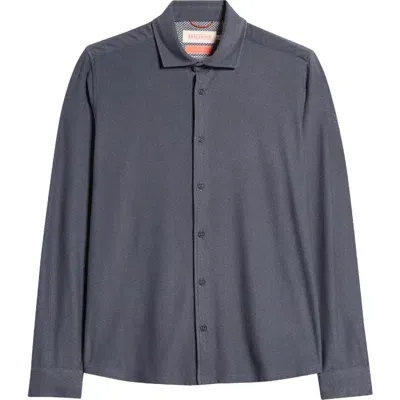 Sealskinz Weybourne Knit Button-up Shirt In Navy