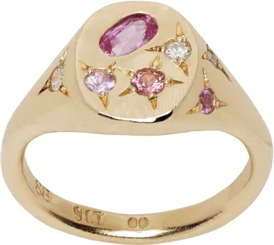 Seb Brown Gold & Pink Spazio Ring