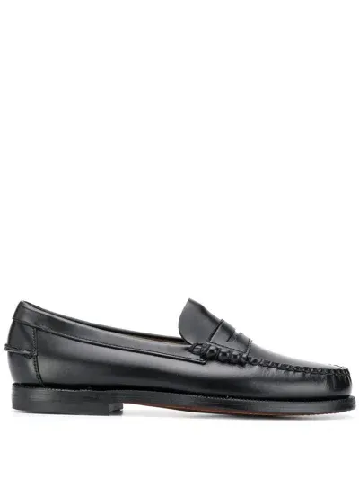 Sebago Classic Dan Black Leather Loafers