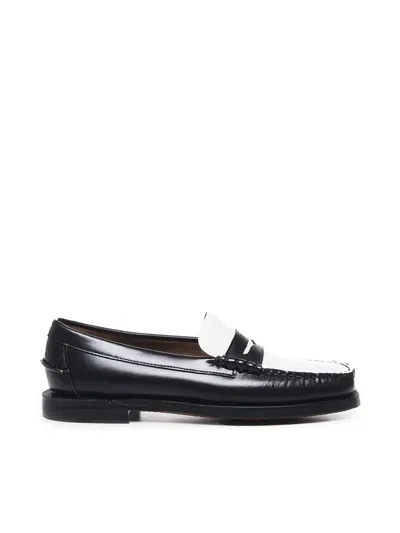 Sebago Classic Dan Loafers In Soft Leather In Black  