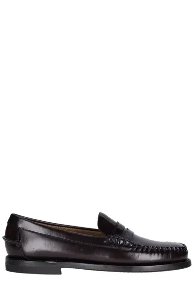 Sebago 20mm Classic Dan Smooth Leather Loafers In Black