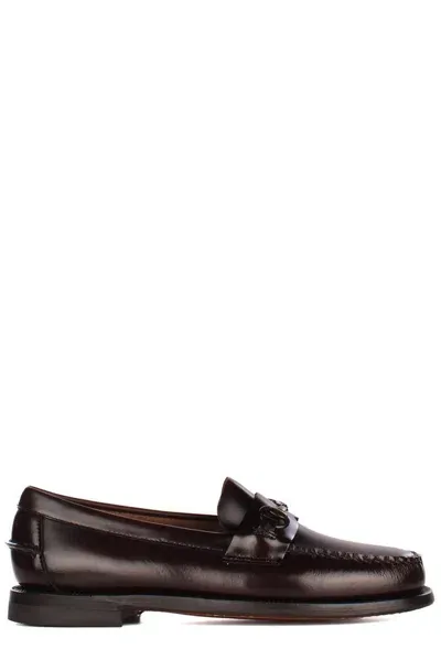 Sebago Classic Joe Penny Loafers In Brown