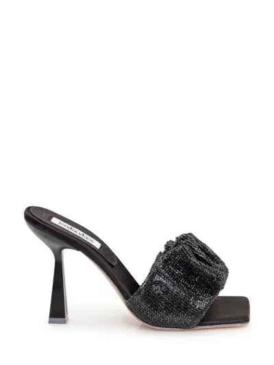 Sebastian Mule Cher Crystal In Black