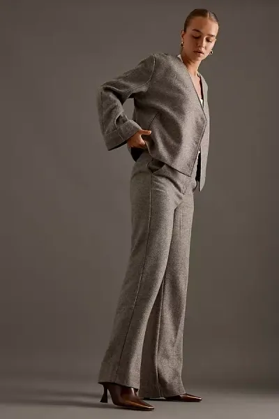 Second Female Levi Straight-leg Trousers In Brown