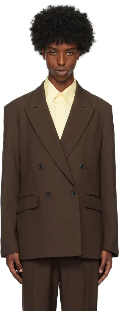 Second / Layer Brown Pico Blazer