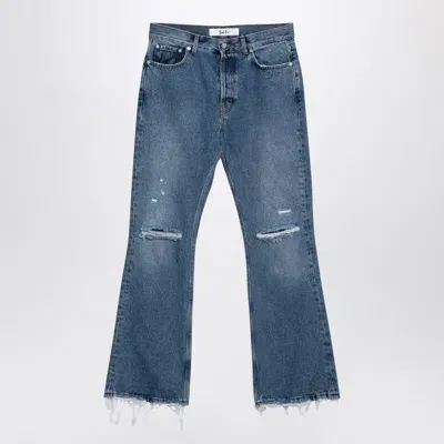 Séfr Light Blue Denim Jeans With Rips