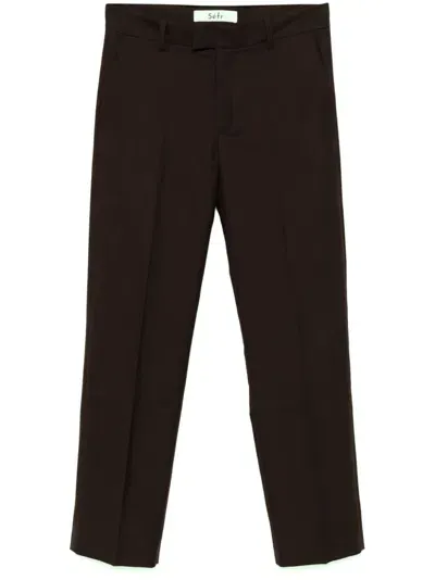 Séfr Mike Trousers In Sludge Wool