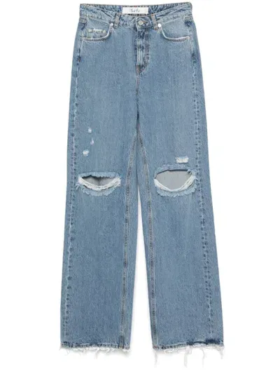 Séfr Wide-leg Jeans In Blue