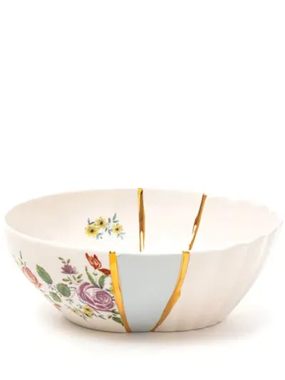 Seletti Kintsugi Salad Bowl (19cm) In White