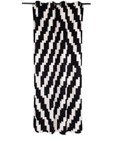 Seletti Zigzag Curtain In Black