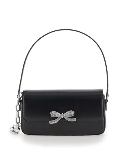 Self-portrait Black Leather Baguette Bag