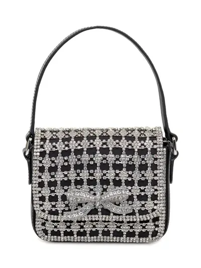 Self-portrait Crystal Micro Bag In Black