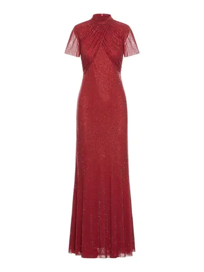 Self-portrait Day Evening Dress In Red