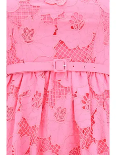 Self-portrait Dresses In Pink