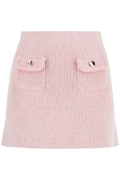 Self-portrait Knitted Mini Skirt