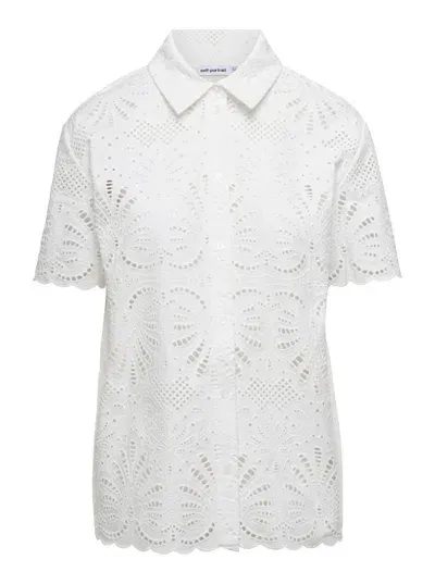 Self-portrait San Gallo Shirt In White