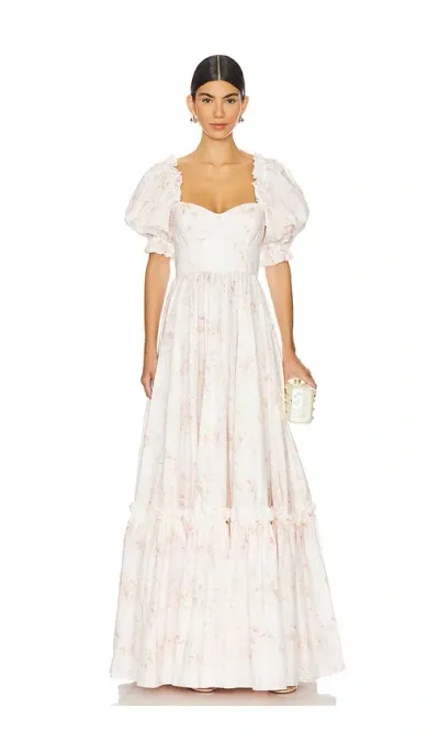 Selkie The Ritz Gown In Bleached Floral