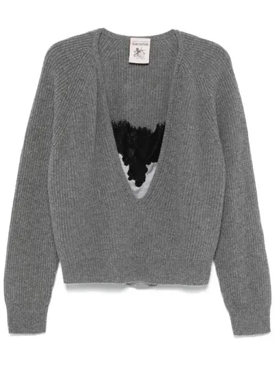 Semicouture Gaelle Sweater In Grey