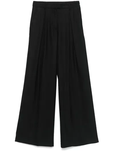 Semicouture Jacob Wool Trousers In Black