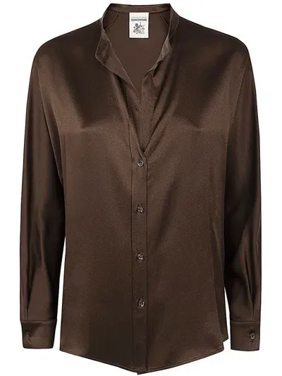 Semicouture Jeanne Shirt Clothing In Brown